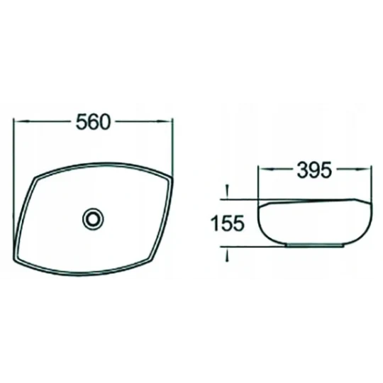 Gianna Countertop Washbasin - White - Image 2