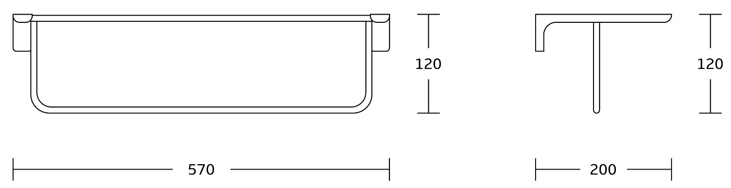 Lea Towel Rail - Image 3