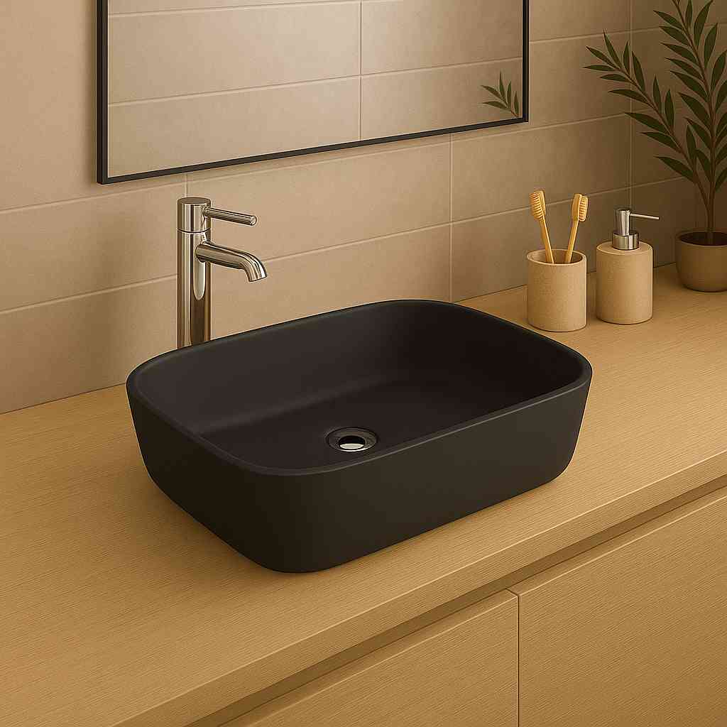 Alegranza Countertop Washbasin - Matte Black