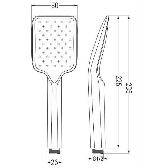 R-62 1-Function Hand Shower - Image 7