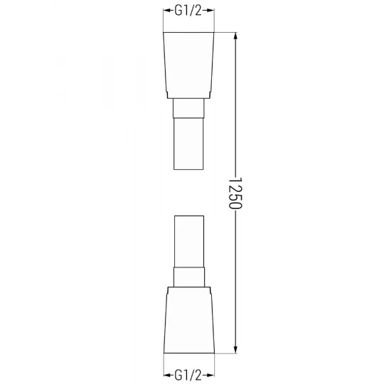 Silicone Shower Hose 1250mm - Image 4