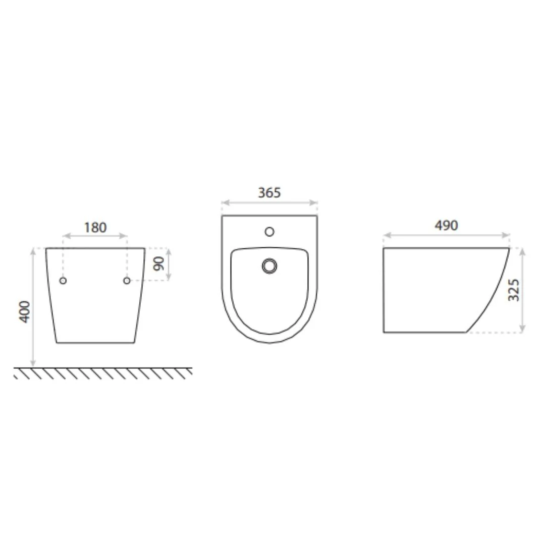 Sofi Gold Line Hanging Bidet - Image 3
