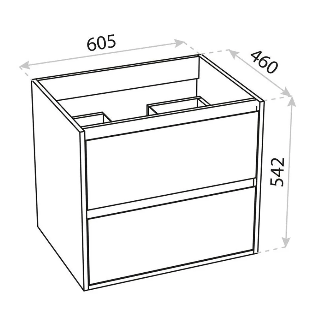 Finn Wood Black Vanity Unit & Countertop - Image 4