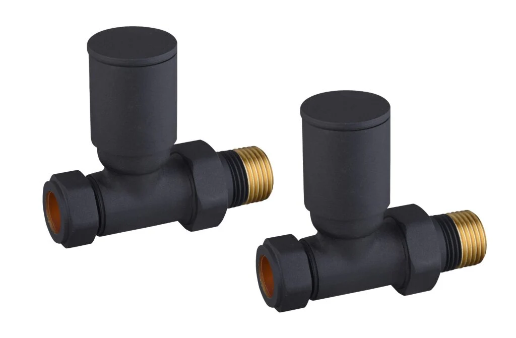 Modern Round Straight Radiator Valve - Image 3