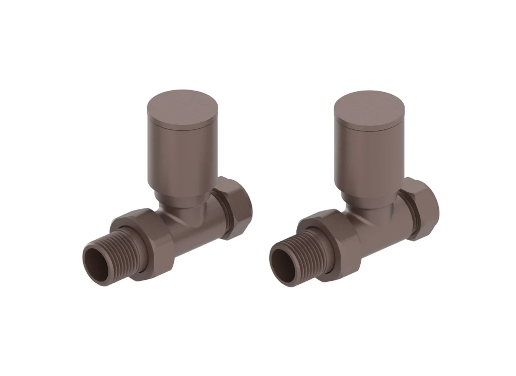 Modern Round Straight Radiator Valve - Image 5