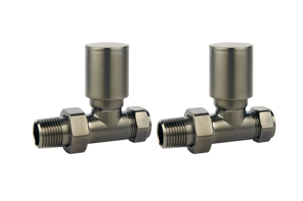 Modern Round Straight Radiator Valve - Image 6