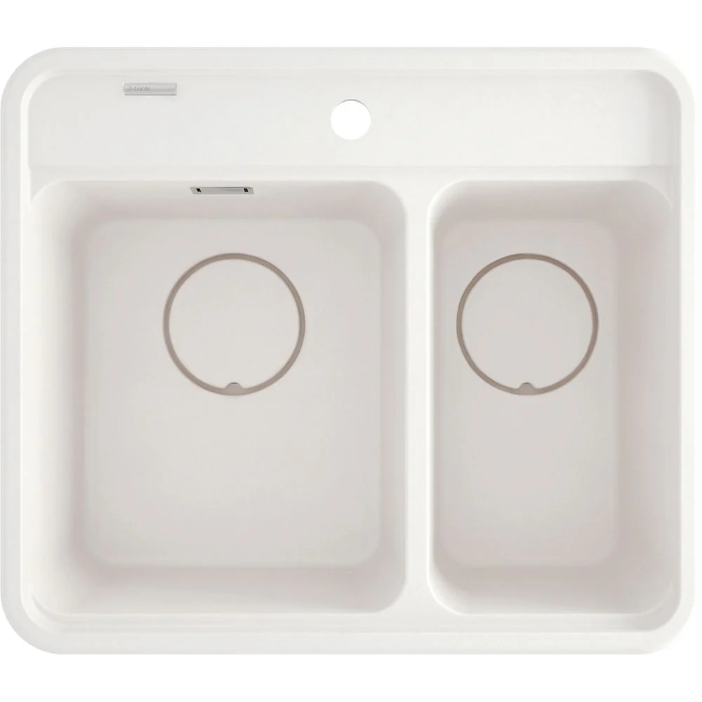Momi Granite sink, 1.5-bowl - 580x700mm