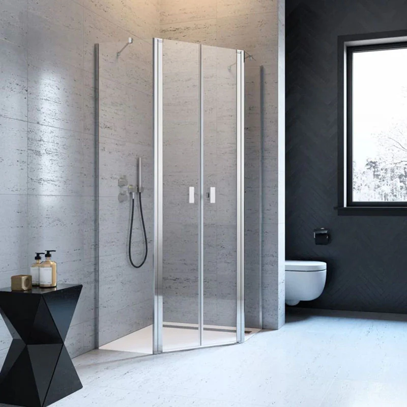 NES Chrome PTD Pentagon Shower Enclosure