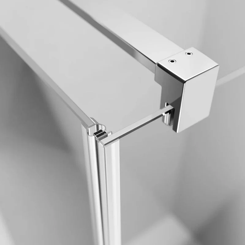 NES Chrome PTJ Pentagon Shower Enclosure - Image 3