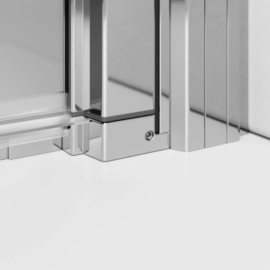 Radaway NES DWB Bi-Fold Shower Enclosure – 6mm Safety Glass, Chrome Finish - Image 3