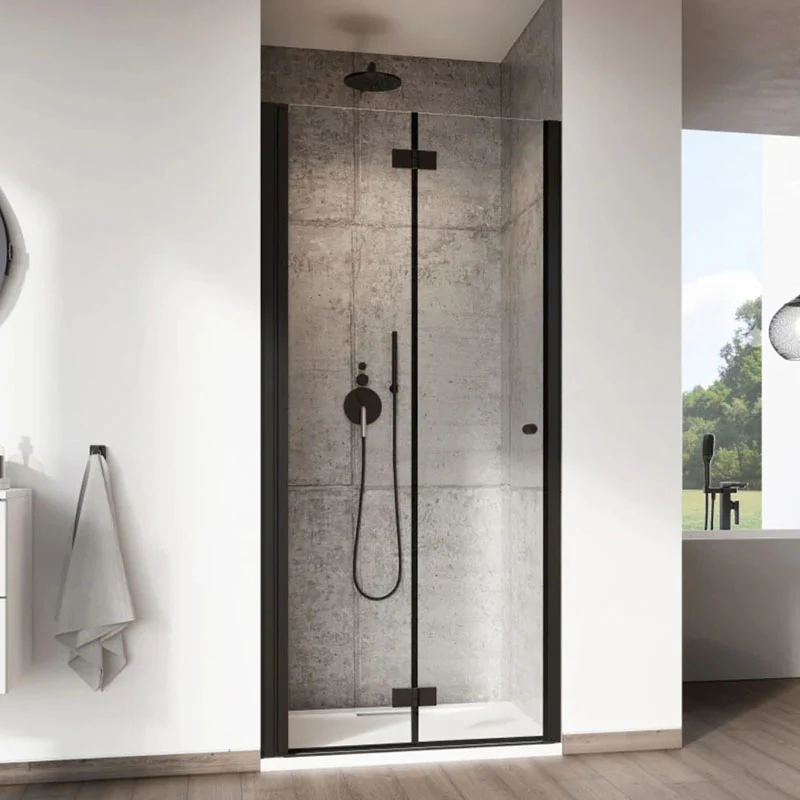 Radaway NES DWB Black Bifold Shower Door – 6mm Safety Glass - Image 3
