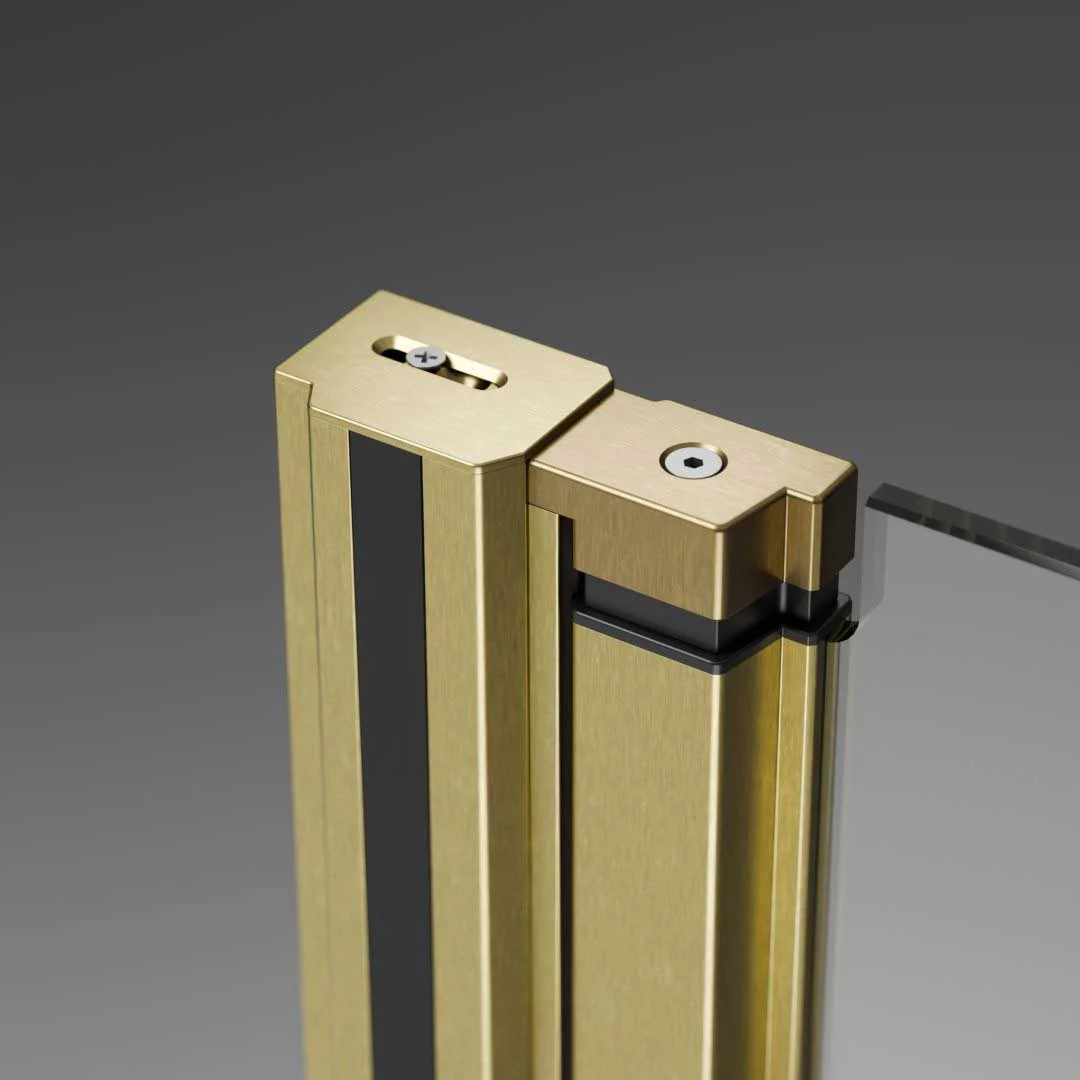 Radaway NES PND II Bath Screen - Brushed Gold - Image 4