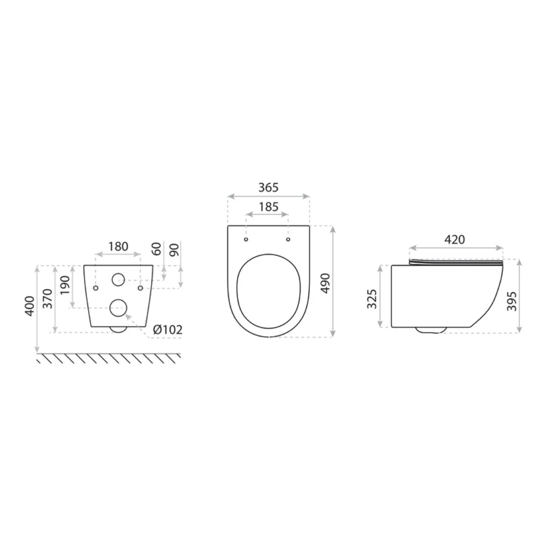 Niagara - Matt Black Toilet with Bidet Function - Image 3