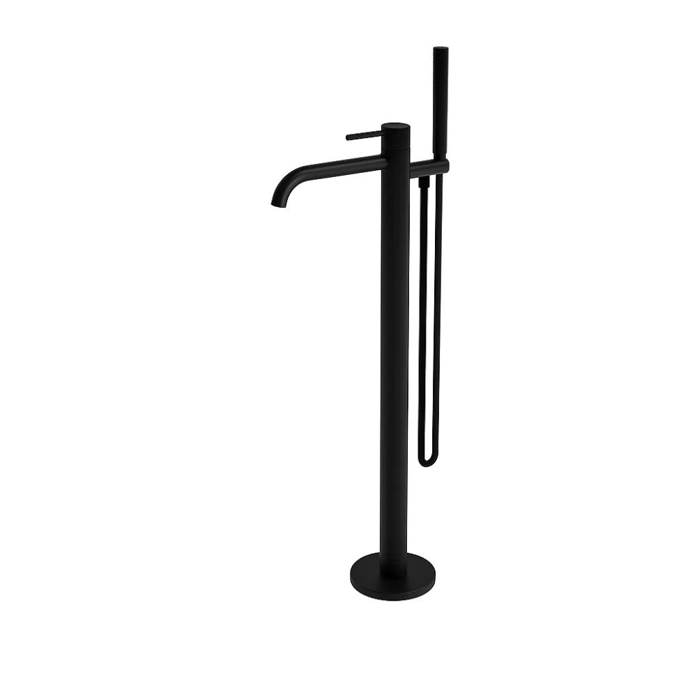 Orion Floor-Standing Bath Mixer Tap with Hand Shower - Image 2