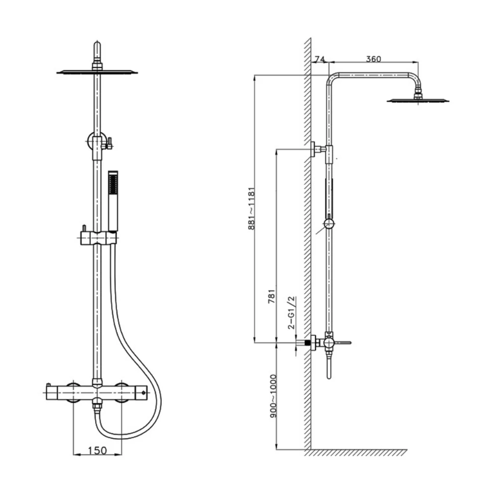 Orion Rain Shower Set - Image 5