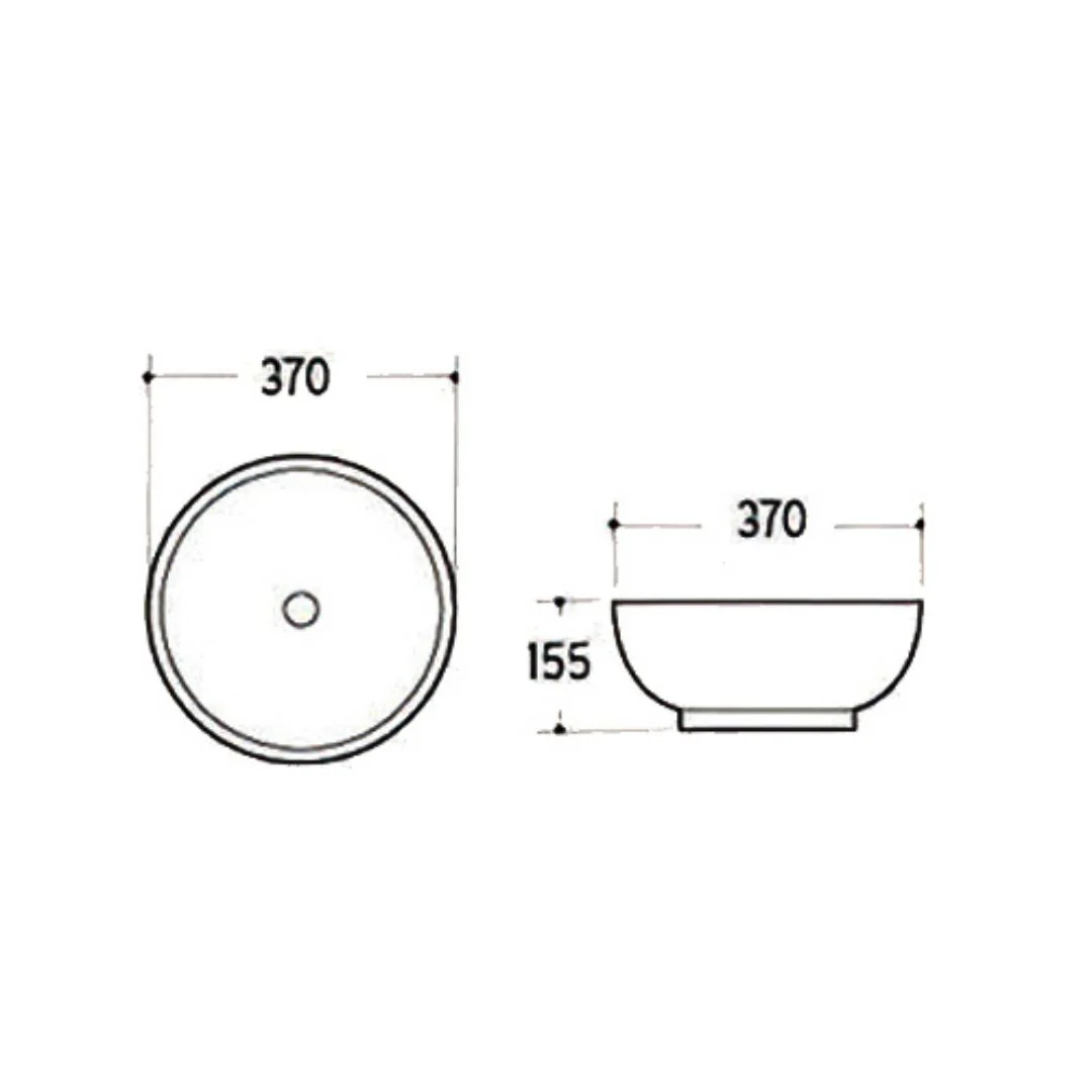 Polar Countertop Basin - White - Image 3