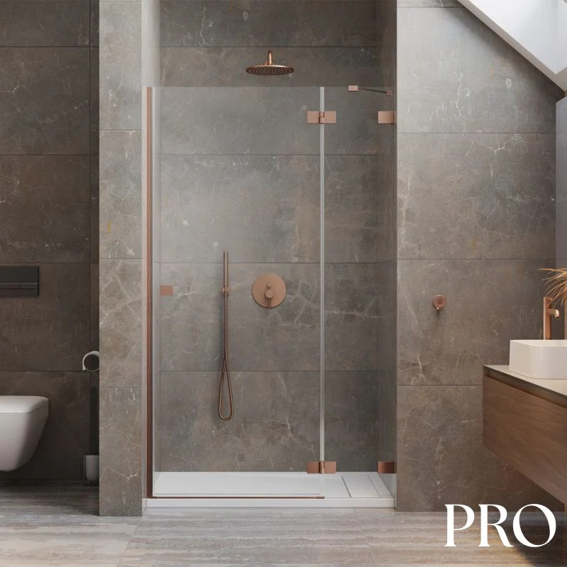 Radaway Essenza Pro DWJ Shower Door - Brushed Copper - Image 4