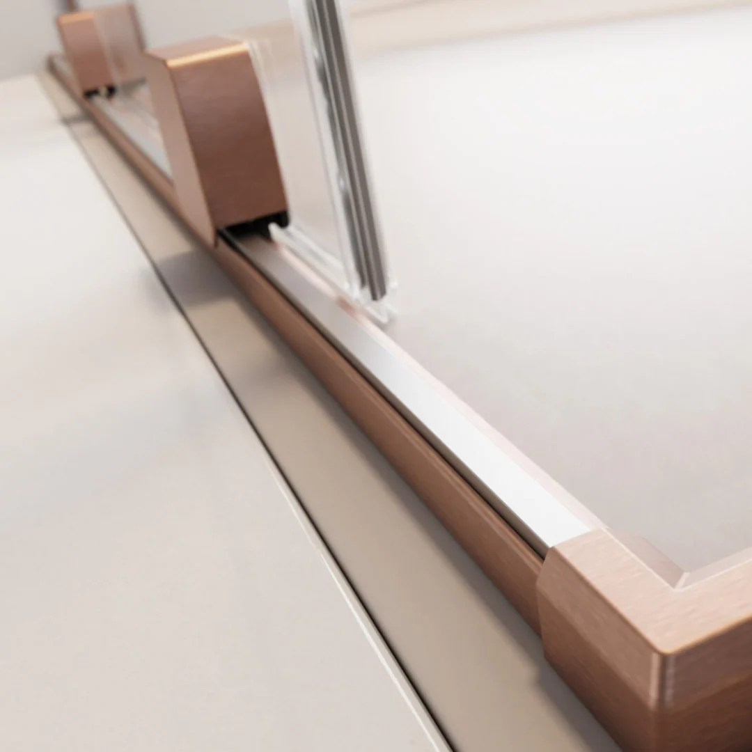 Radaway Furo Sliding Walk-In Shower Screen - Brushed Copper - Image 7