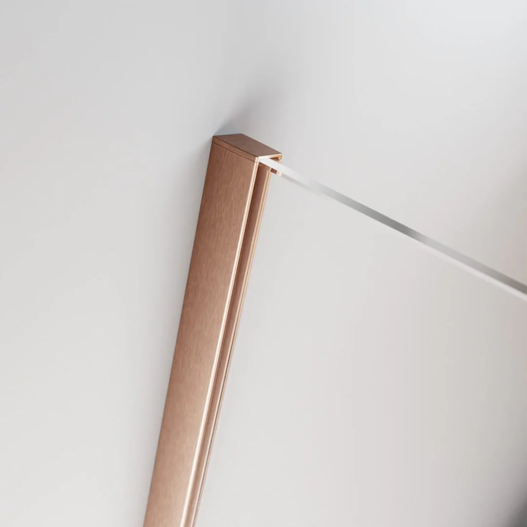 Radaway Furo Sliding Walk-In Shower Screen - Brushed Copper - Image 8