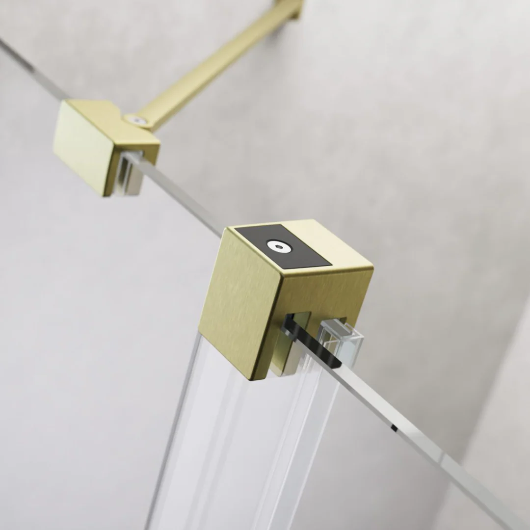 Radaway Furo Sliding Walk-In Shower Screen - Brushed Gold - Image 5
