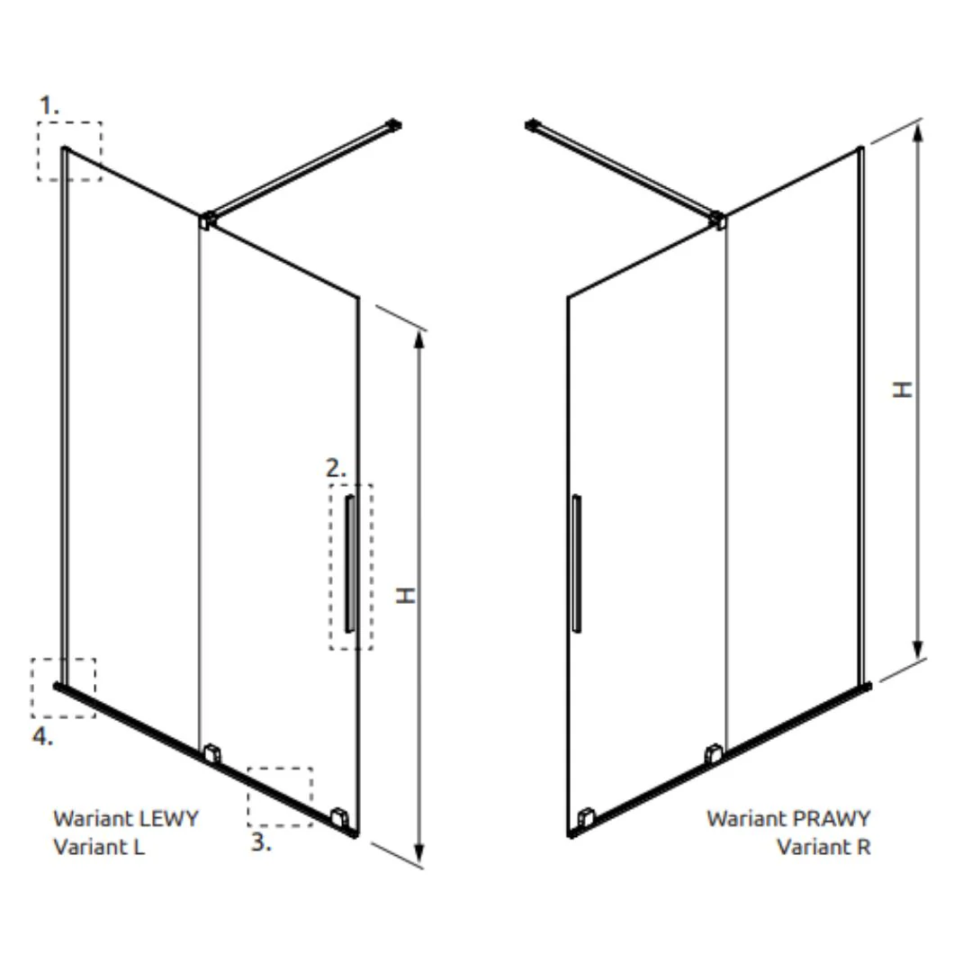 Furo Sliding Walk-In Shower Screen – Chrome & SL Variants - Image 8