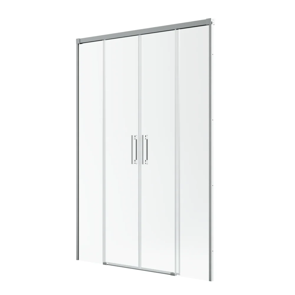 Radaway Idea DWD Swing Shower Door – Brushed Nickel, 6mm Glass