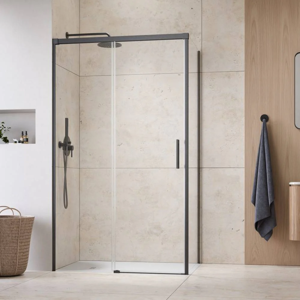 Radaway Idea KDJ Shower Enclosure – Brushed Gunmetal, 6mm Glass