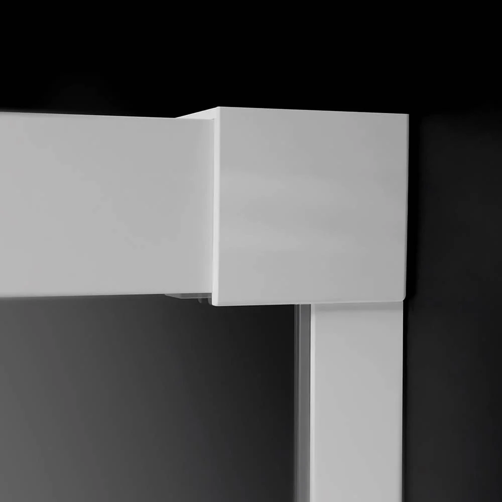 Radaway Idea KDJ Shower Enclosure – White Finish, 6mm Glass - Image 2
