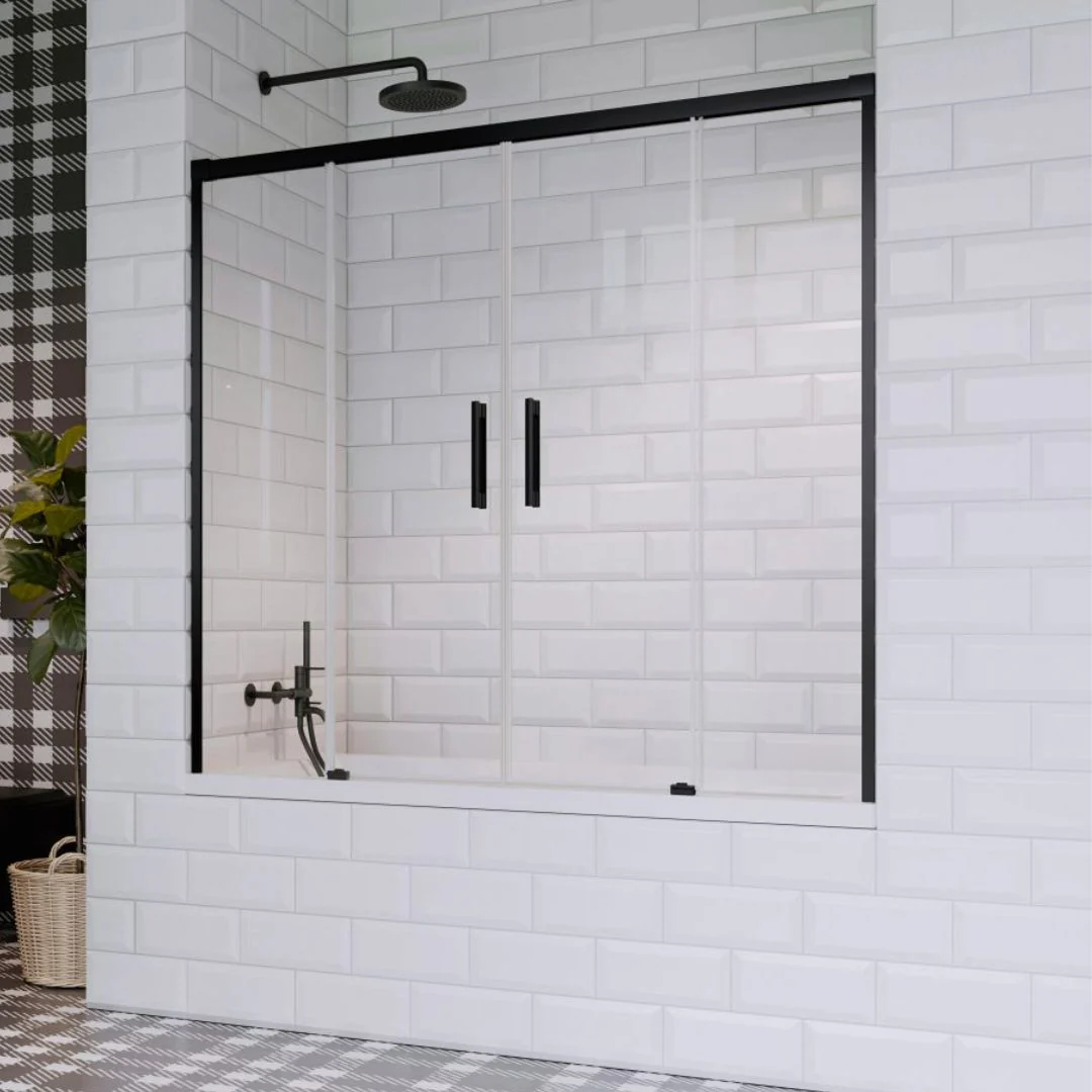 Radaway Idea PN DWD Sliding Bath Screen - Black