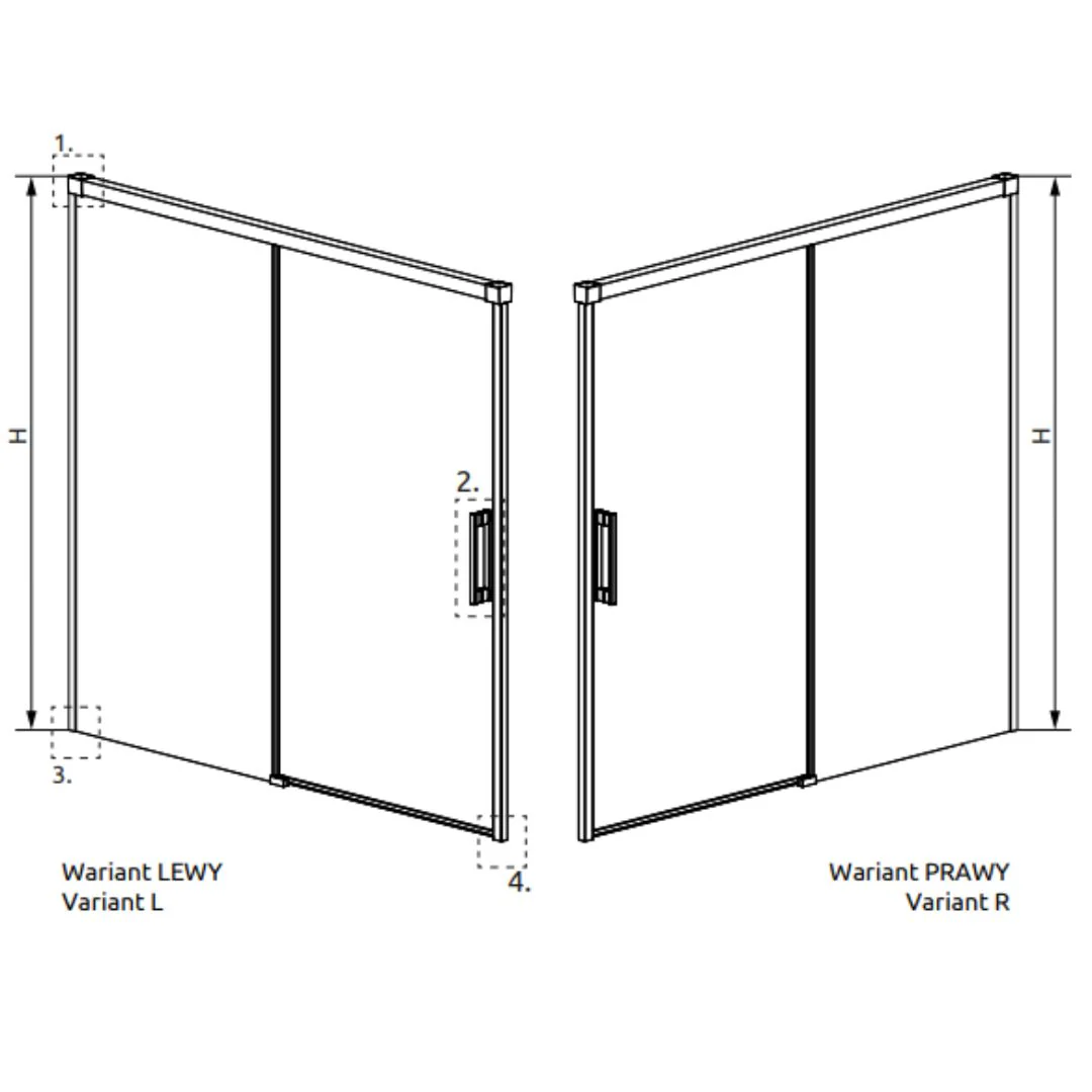 Radaway Idea PN DWJ Sliding Bath Screen - Black - Image 6