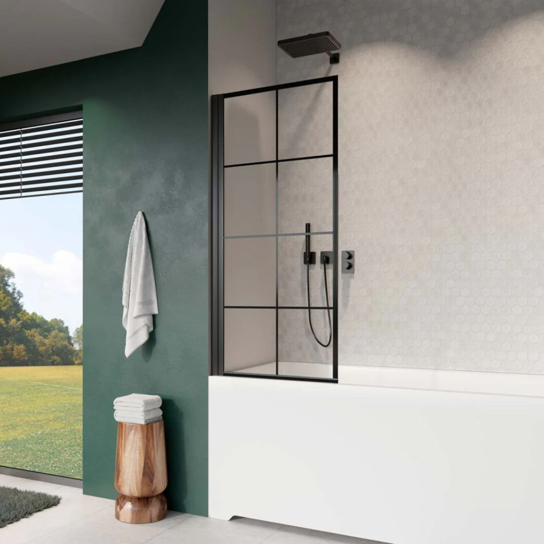Radaway NES Black PNJ I Factory | Bath Screen