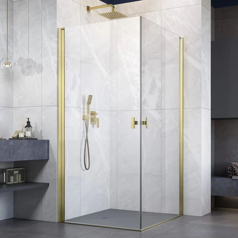Radaway NES KDD I Premium Shower Enclosure 6mm - Brushed Gold