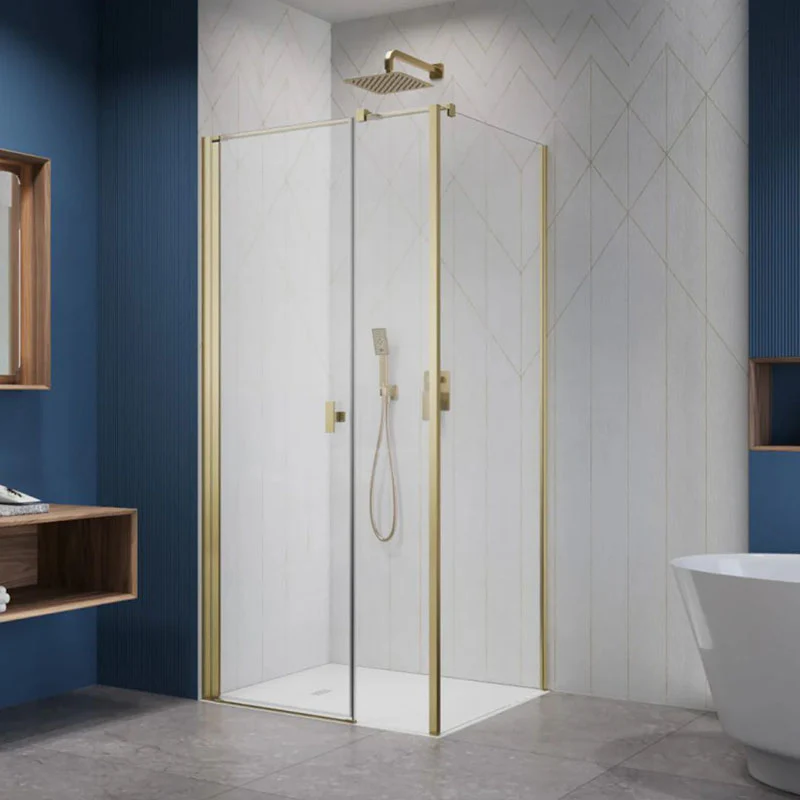Radaway NES KDS I Premium Shower Enclosure 6mm - Brushed Gold