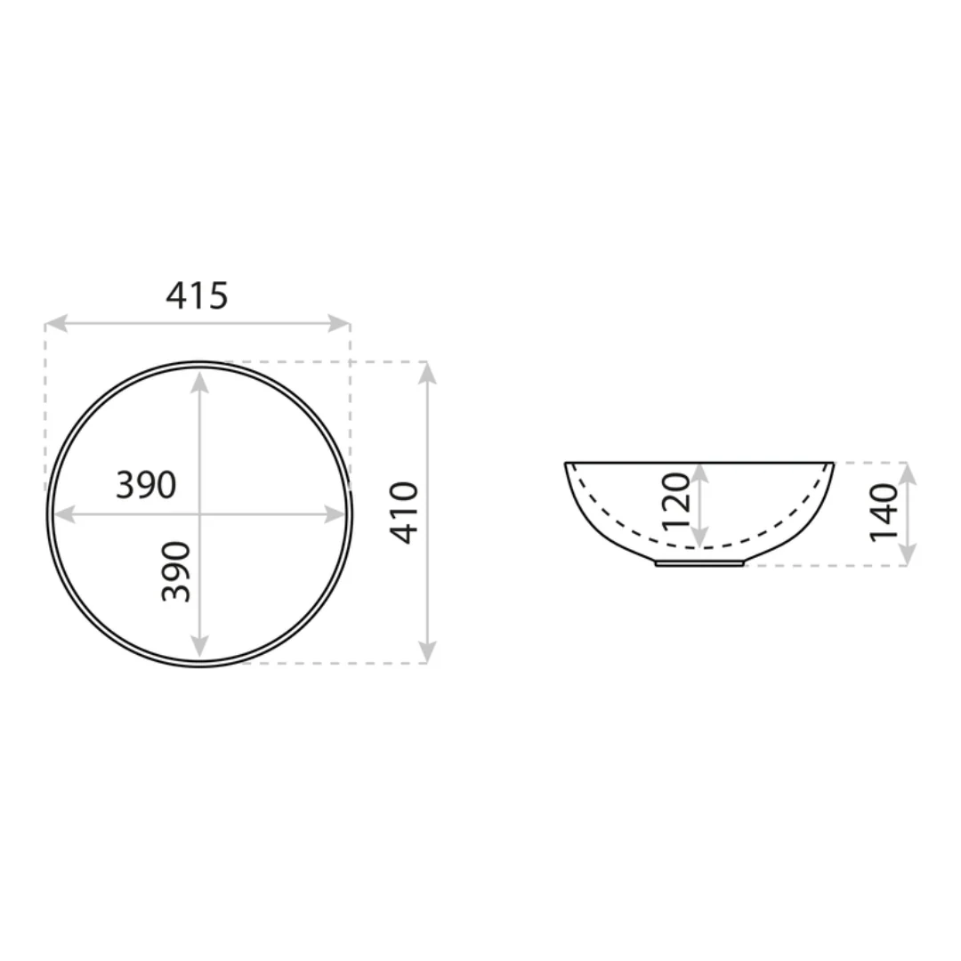 Round Countertop Washbasin - Image 3