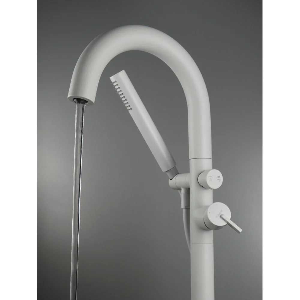Silia Bath mixer, freestanding, with shower set - Image 12