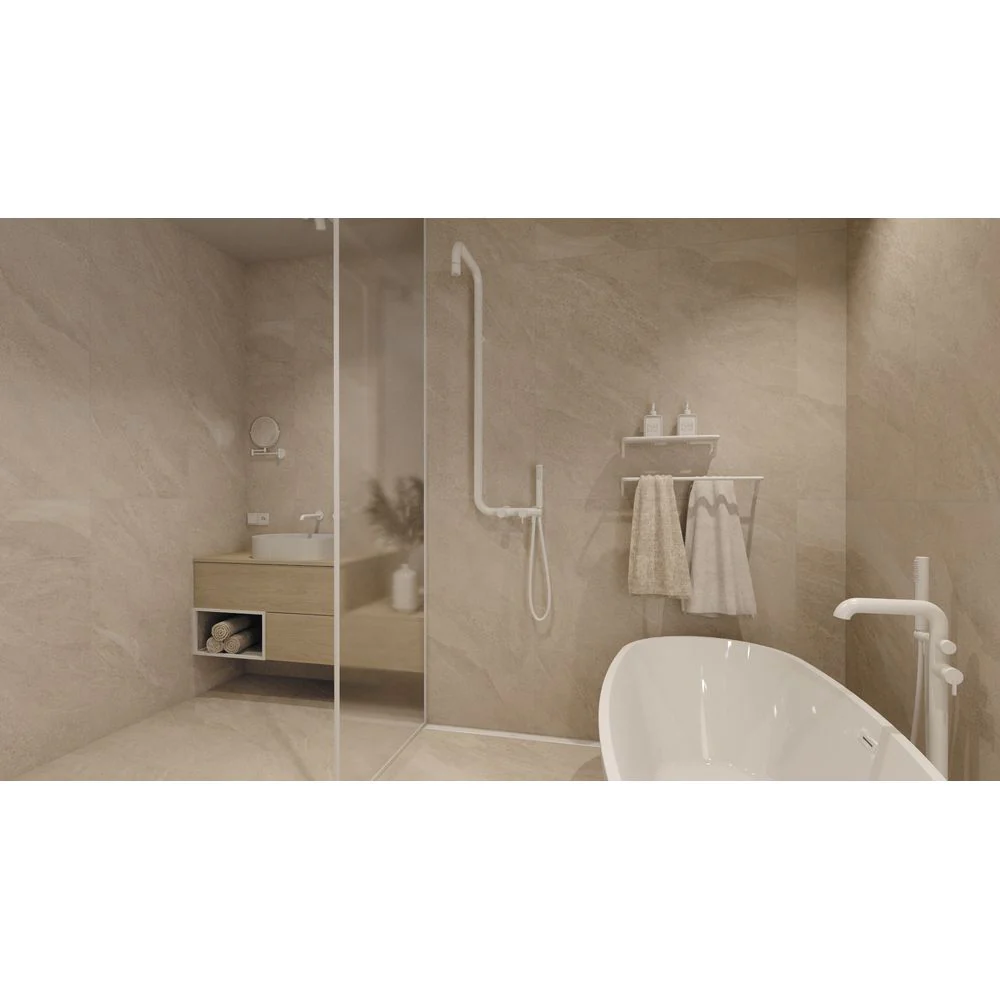 Silia Bath mixer, freestanding, with shower set - Image 9