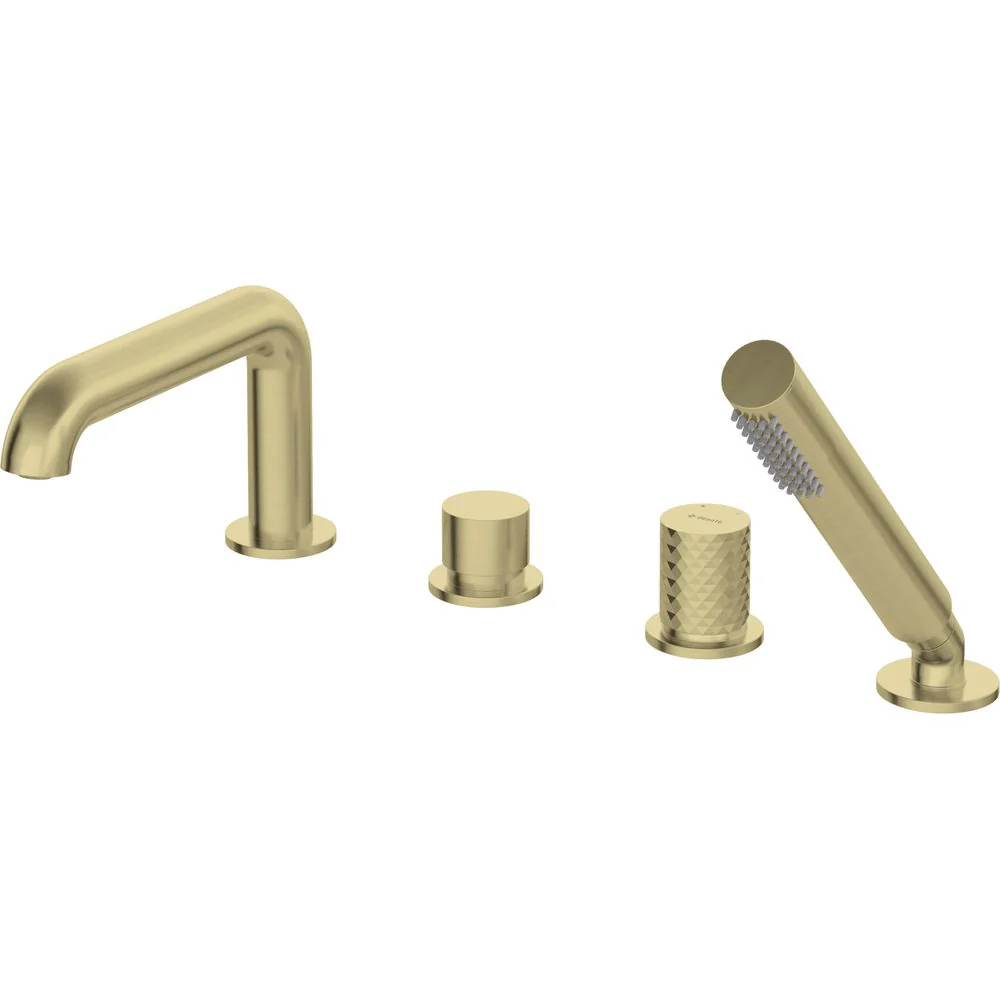 Silia Hexa Bath mixer, 4-hole, with shower set - Image 2