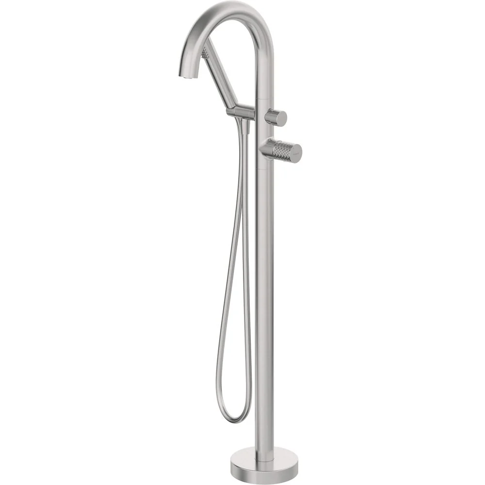 Silia Hexa Bath mixer, freestanding, with shower set - Image 4