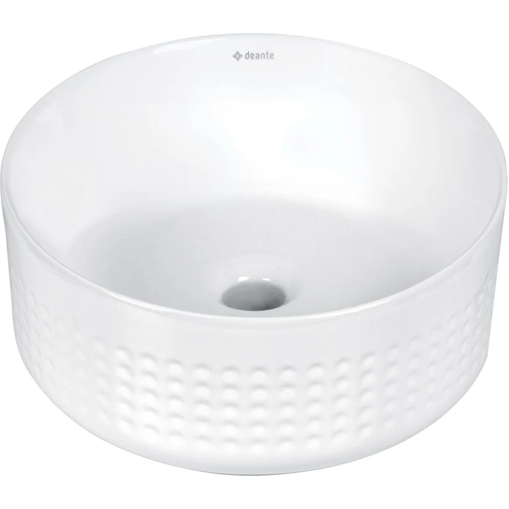 Silia Hexa Ceramic washbasin, countertop, asymmetrical