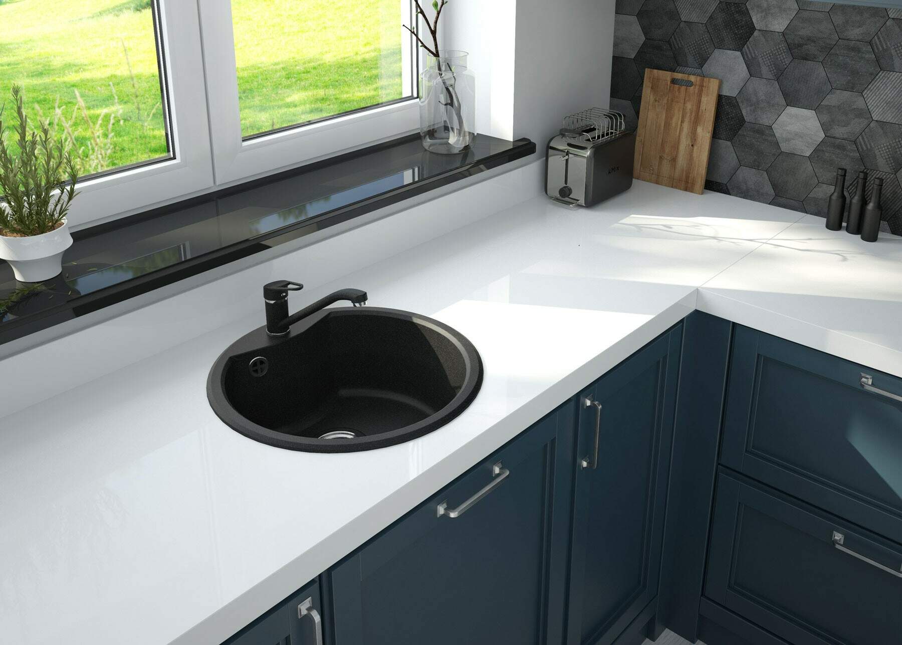 Solis Granite sink 1-bowl - Image 5