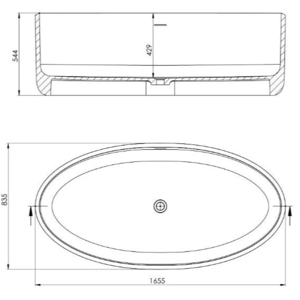 Space Free Standing Bath - Image 2
