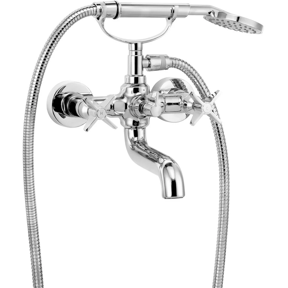 Temisto Bath mixer, with shower set