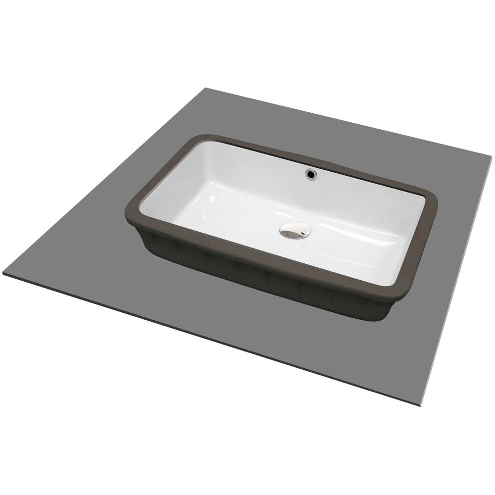 Temisto Ceramic washbasin, under mounted - 500x300mm