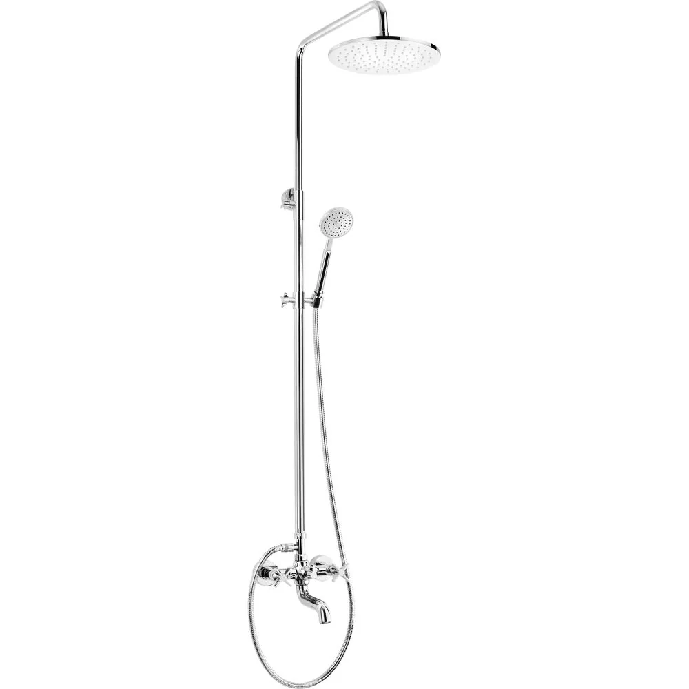 Temisto Shower column, with bathtub mixer