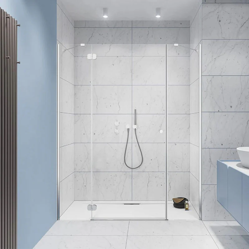 Torrenta DWJS Hinged Chrome Shower Door