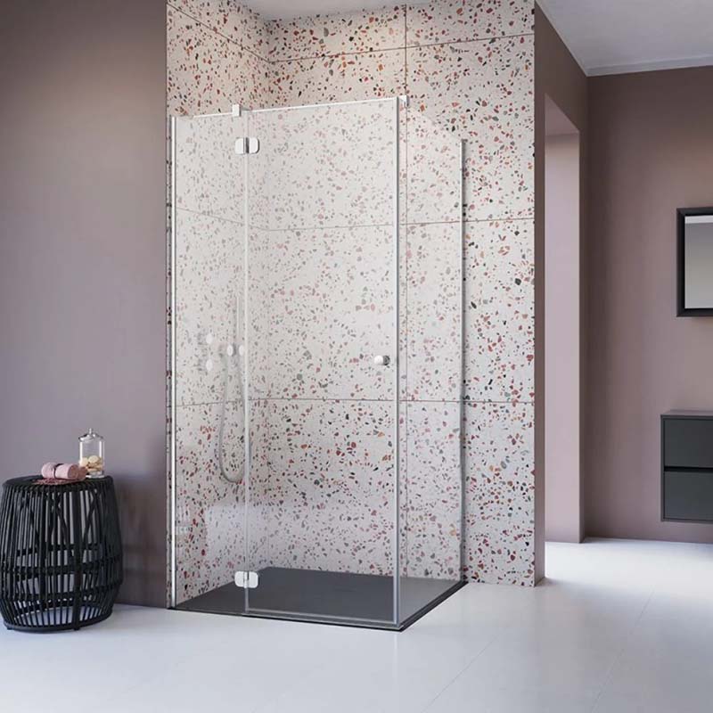 TORRENTA KDJ Hinged Chrome Shower Enclosure