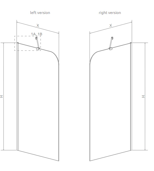 TORRENTA PNJ II Bath Screen - Chrome - Image 4